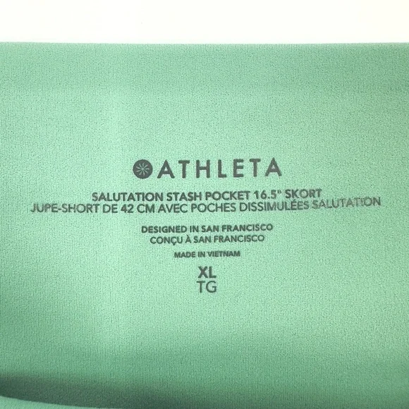 Athleta Salutation Stash Pocket Skort Womens XL Stretch Performance Golf Tennis - Picture 6 of 11